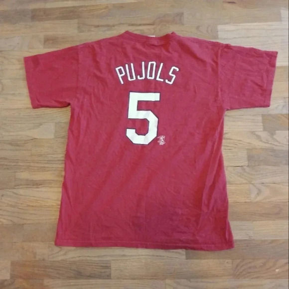 Majestic St. Louis Cardinals Albert Pujols Jersey Shirt Adult Size Large - Picture 1 of 8